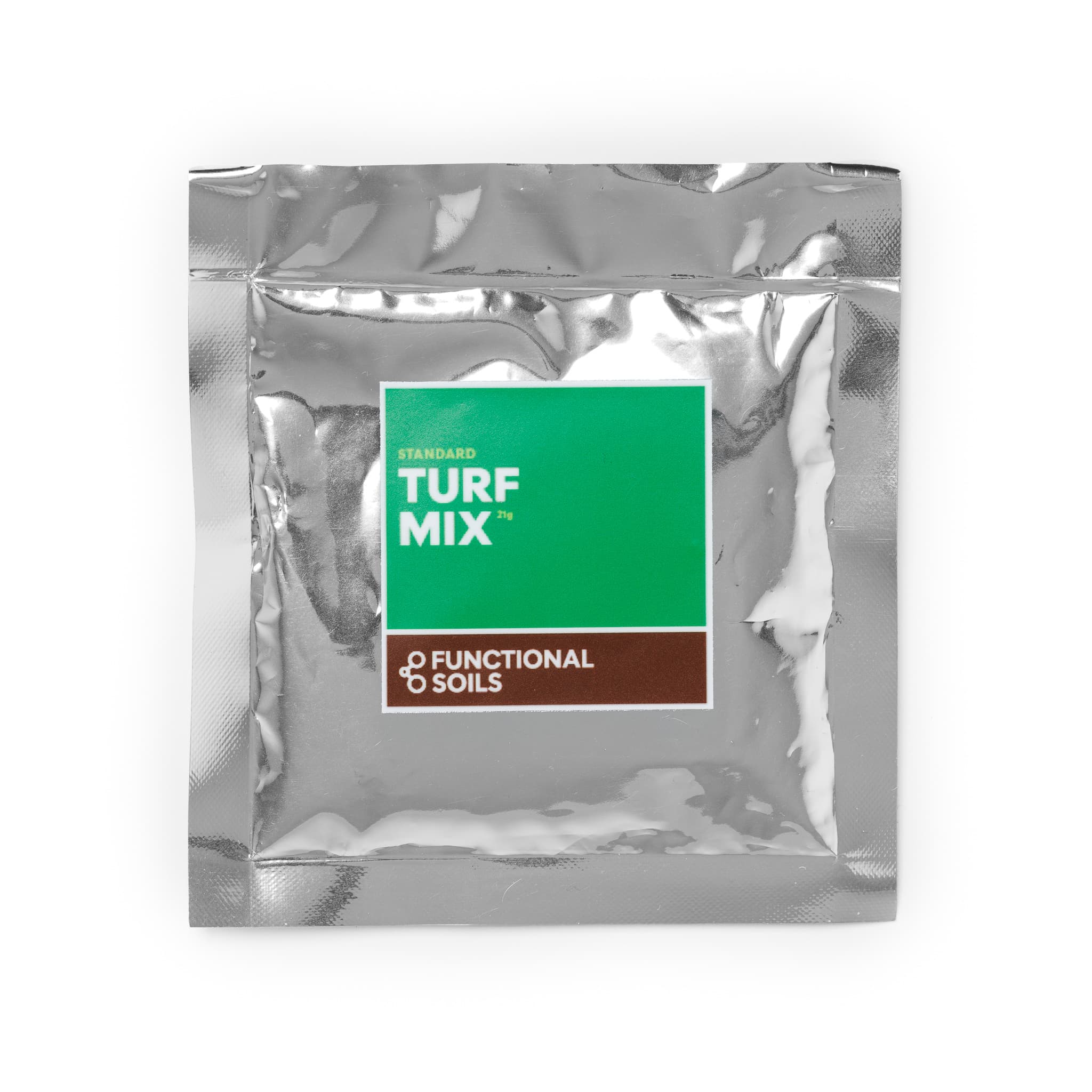 Turf Mix foil pouch, front